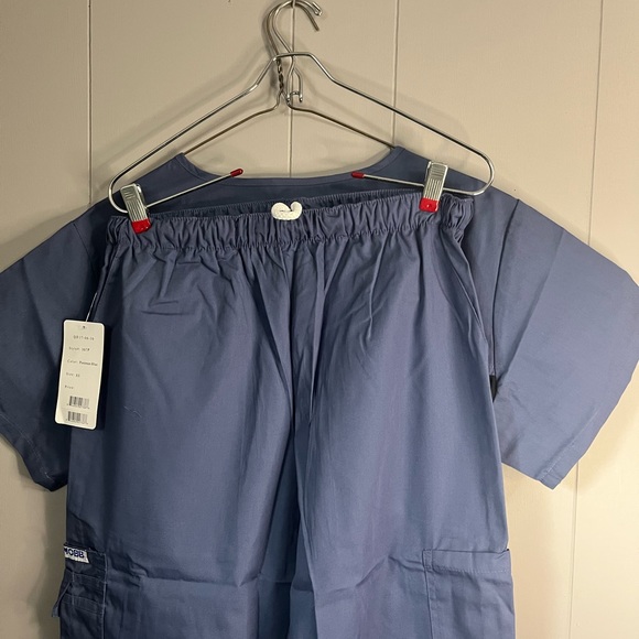 MOBB Unisex V Neck Scrub top and Drawstring Pants New. - Picture 6 of 14
